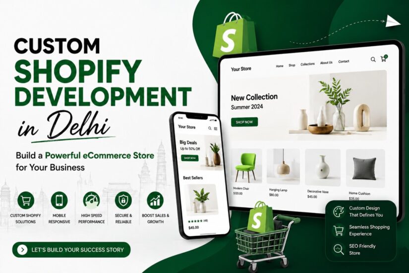 Custom Shopify Development in Delhi: Build a Powerful eCommerce Store for Your Business