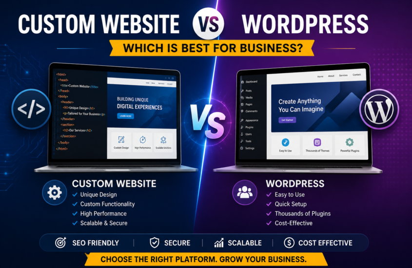 Custom Website vs WordPress: Which Is Better for Your Business?
